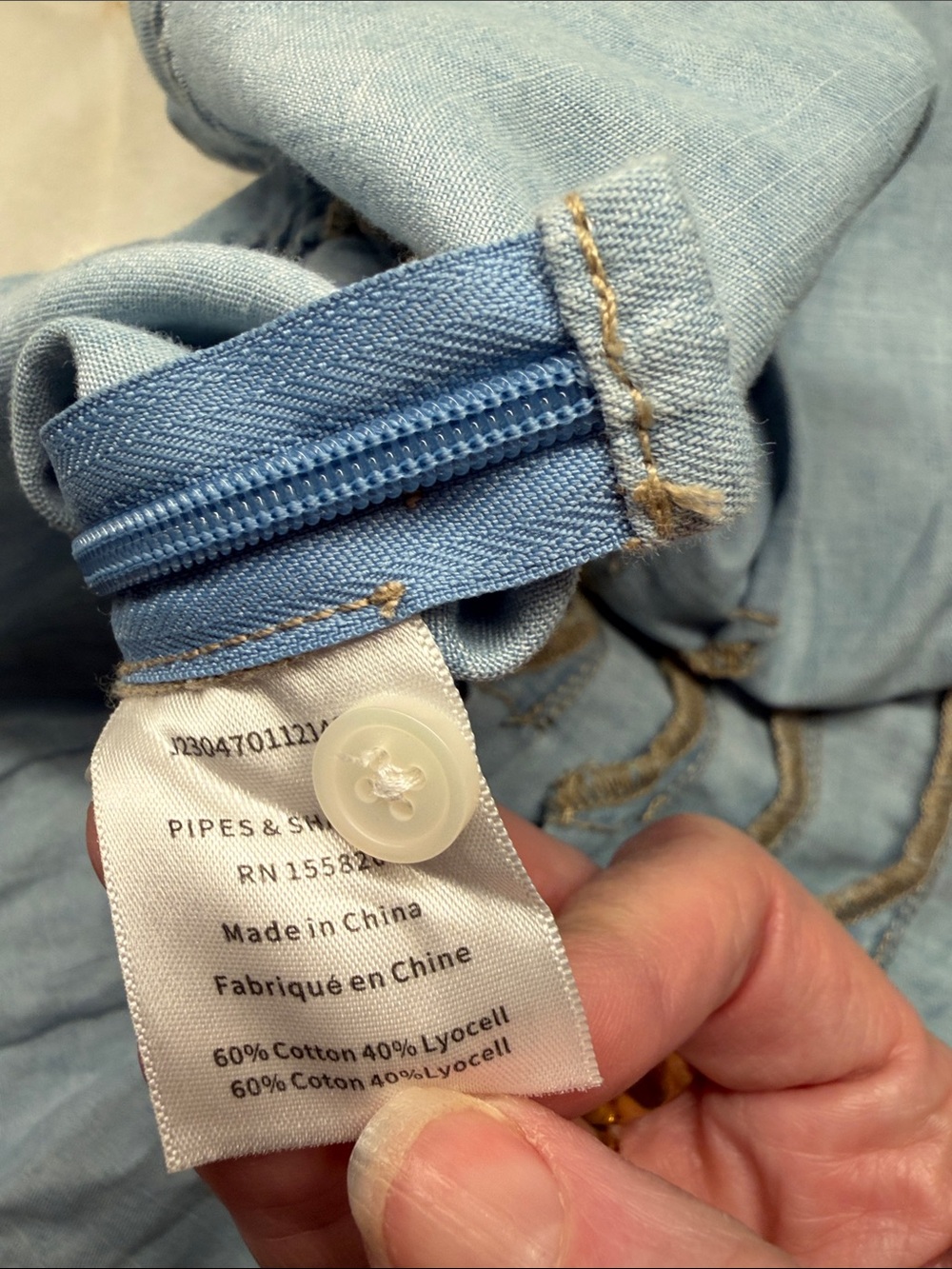 Veronica Beard Laura denim peplum tank - Picture 5 of 6